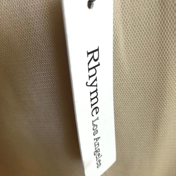 Rhyme Los Angeles Blush Lace Overlay Tank, NWT - Picture 4 of 6